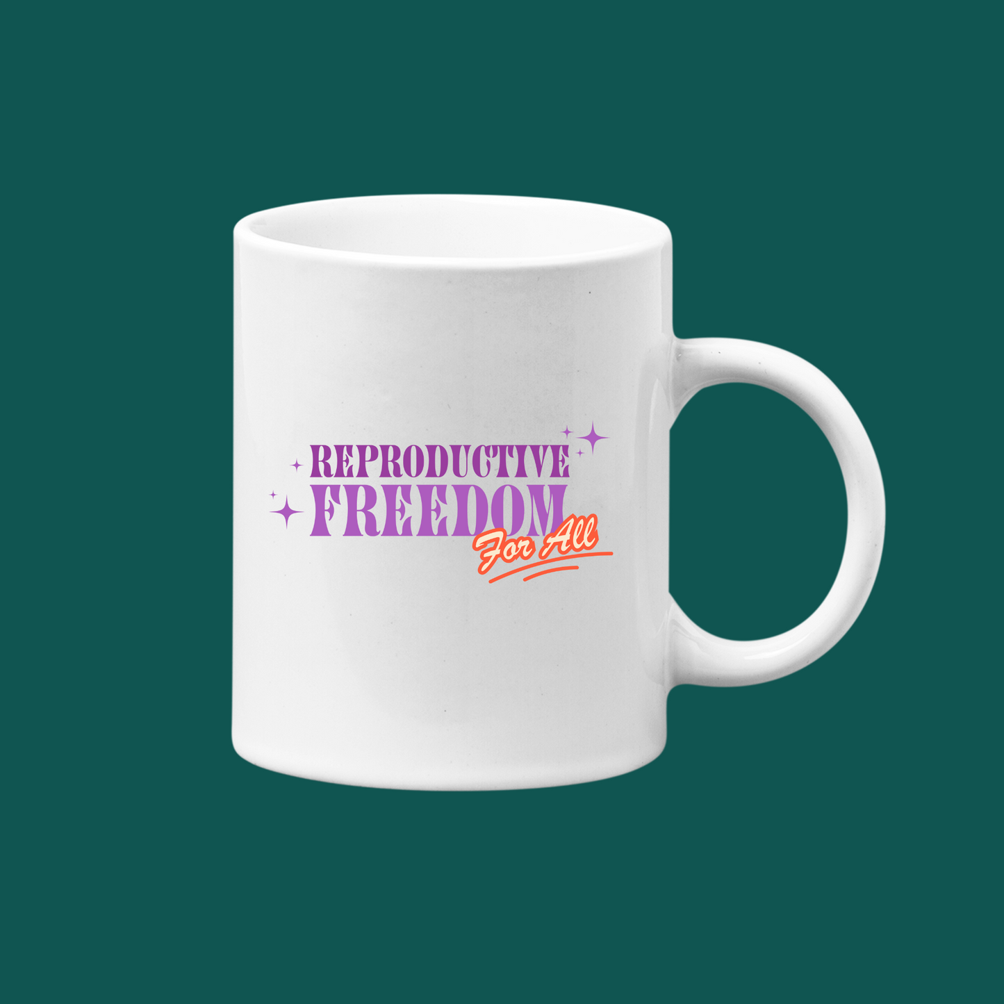 Reproductive Freedom For All Neon Logo Mug