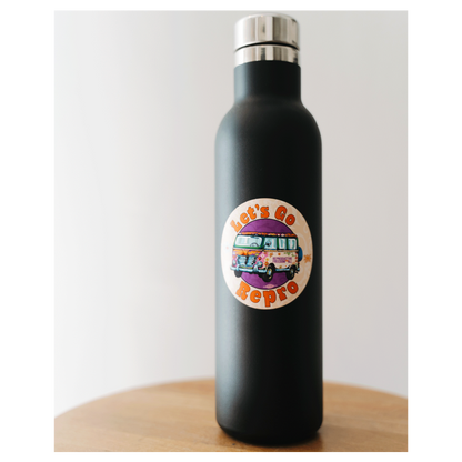 Let's Go Repro Sticker