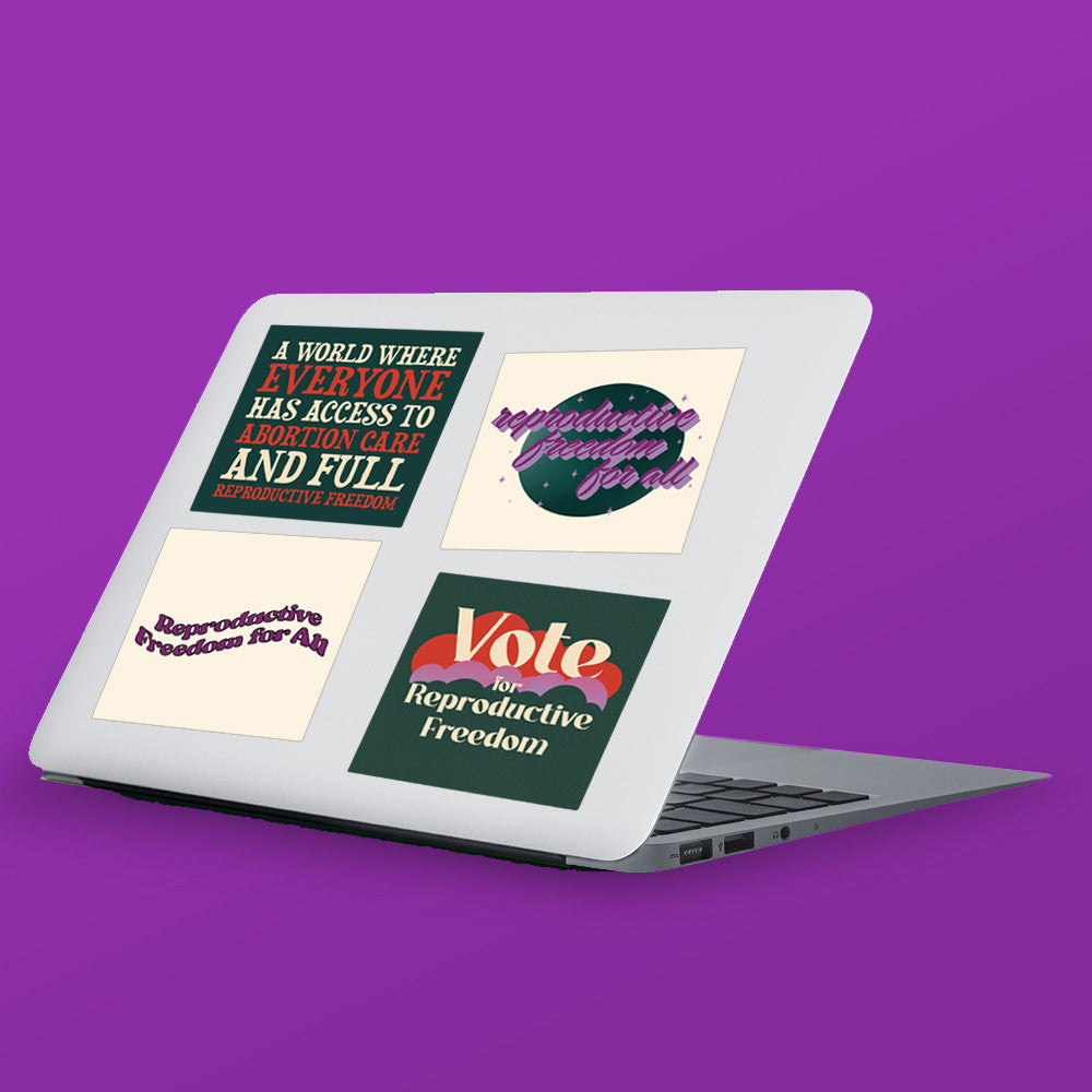 Reproductive Rights Sticker Retro Sticker Pack – Reproductive Freedom For All