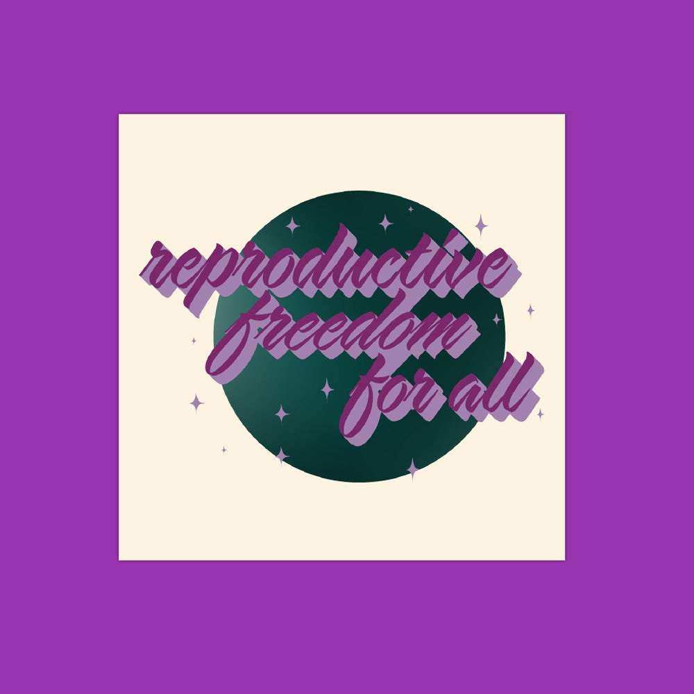 Reproductive Rights Sticker Reproductive Freedom for All Retro Sticker | Feminist Political ...