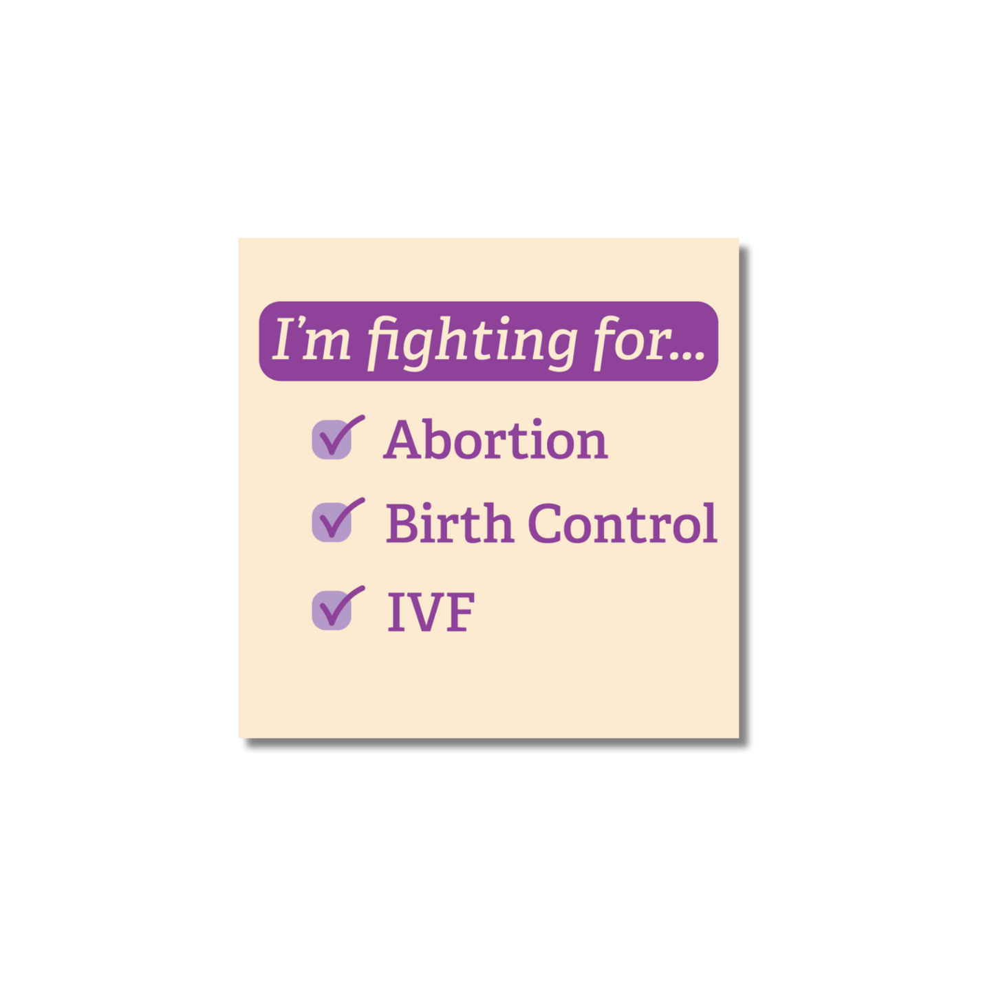 Thank You Reproductive Freedom Fighter Sticker Pack