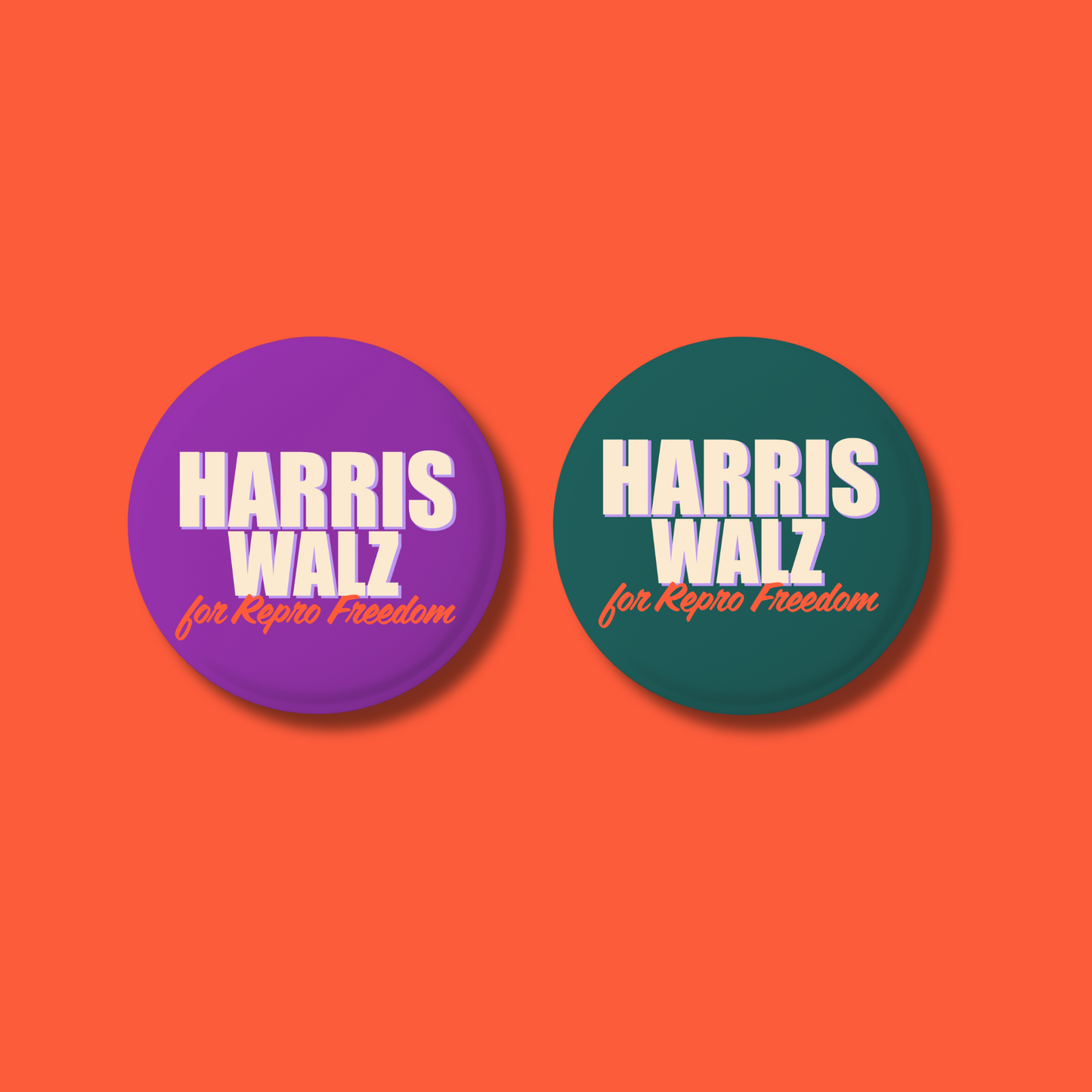 Harris Walz Button Pack