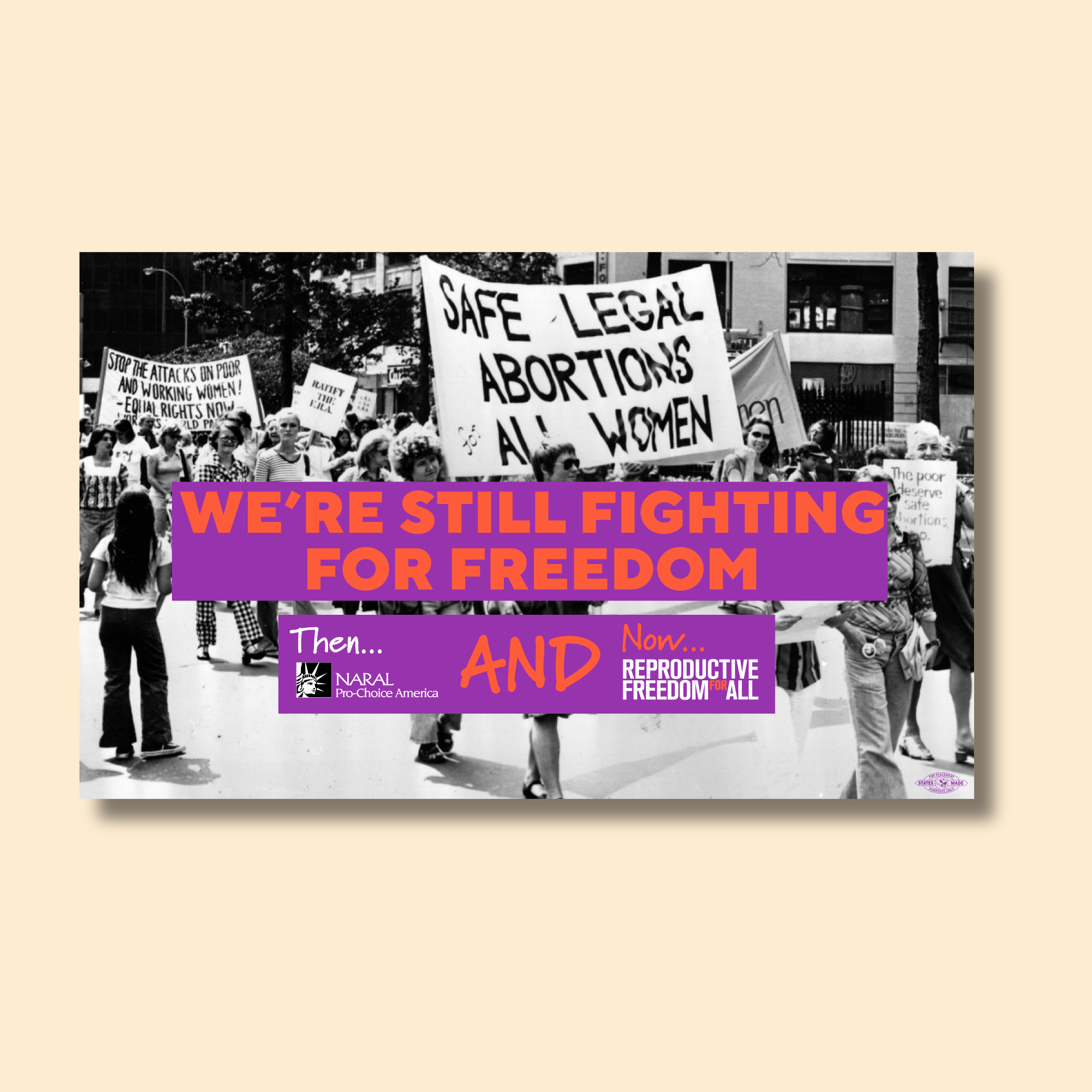 We're Still Fighting for Freedom Sticker Reproductive Freedom For All